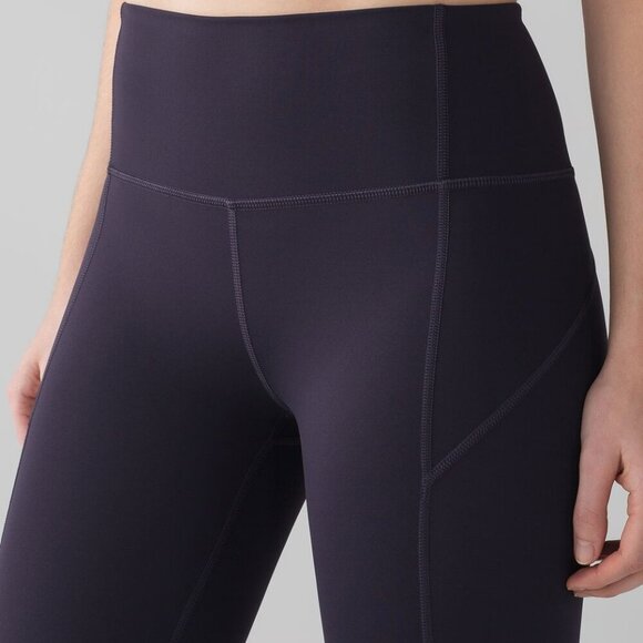 🍇 Lululemon Anew Crop (21") - Black Grape - Size 6 - Excellent Condition 💜 - Picture 5 of 16